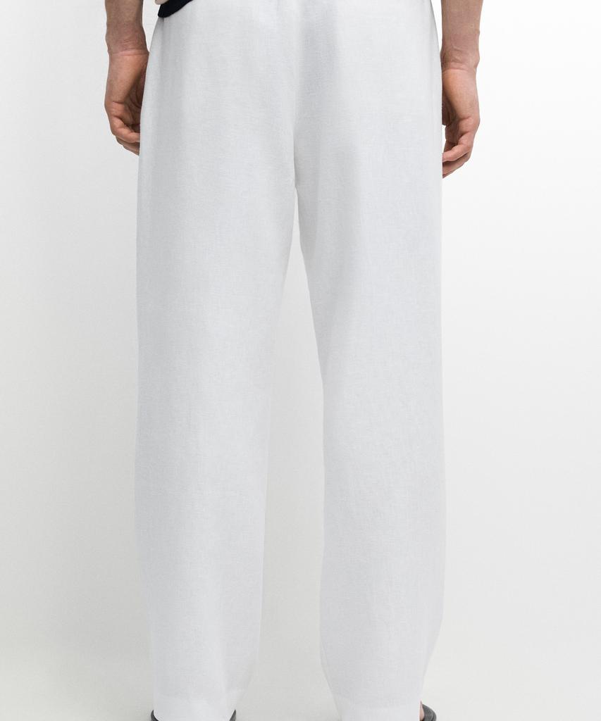 Masimodutti 100% Linen Jogger Fit Pants