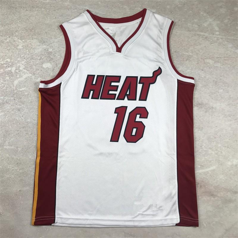 Miami Heat NBA Basketball Jersey White Team Uniform Men Women Adult Sports Training Game Wear