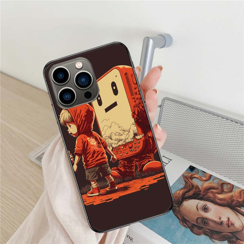 Devils Addicted To Game Consoles Phone Case For Iphone 17 Air 16 15 Pro Max 14 Plus 16E Coque 13 Pro 12 Mini 11 Clear Cover Sili