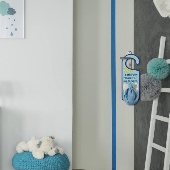 Umeraș pentru dinți Design drăguț distractiv cu buzunar cu șnur Faceți distracție Copii Dinții pierduti inspirație Acrilic Accesorii pentru agățat uși pentru băieți, fete, cadou