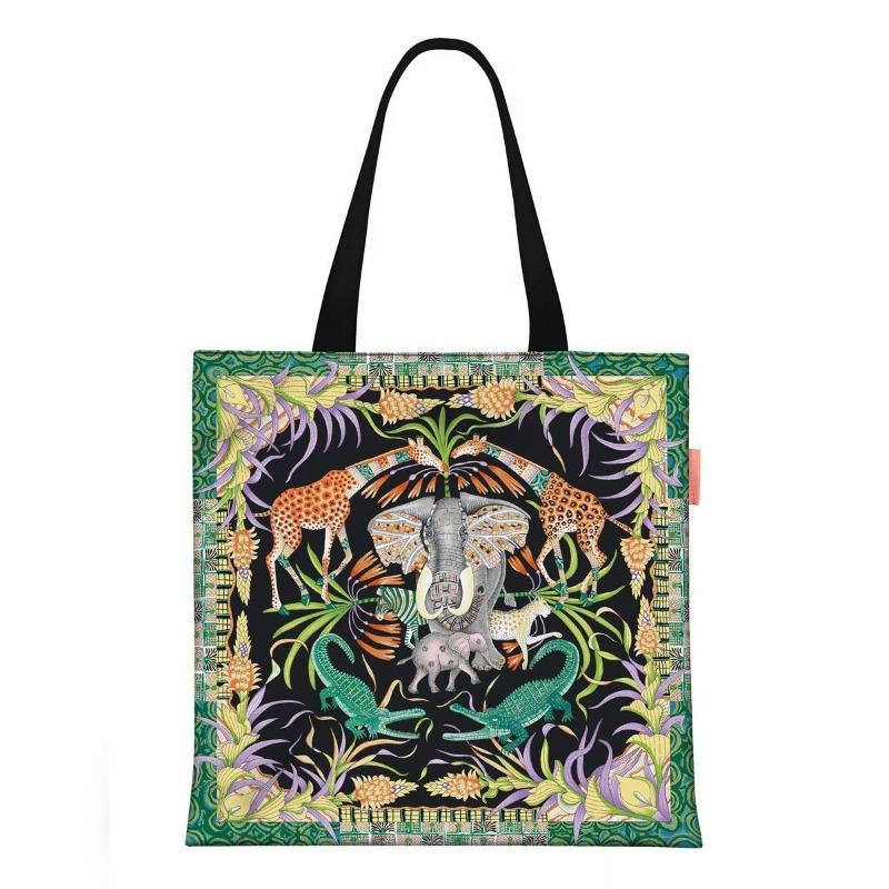 Printed Canvas Bag Women's Hand Bag Large Capacity Student Tutoring Shoulder Bag