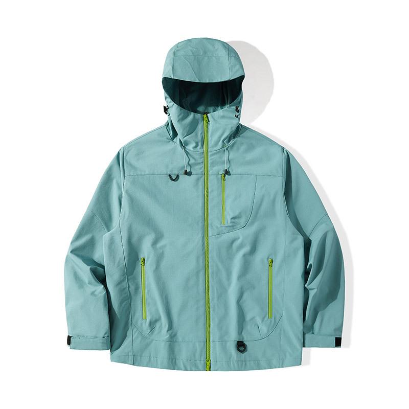 Men's Autumn Winter Men's Outdoor Mountain Style Hooded Workwear Jacket Men's Assault Suit Men's and Women's Waterproof Outdoor Mountaineering Suit