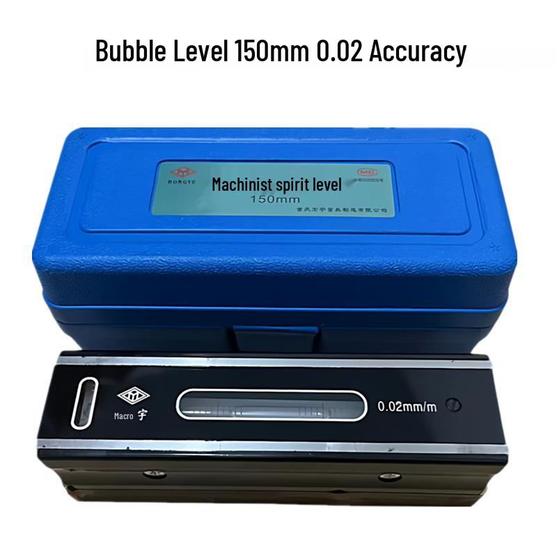 Shanghai Huliang High-Precision Mechanical Bubble Leveling Ruler for Industrial Machine Tools
