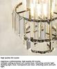 Dining Room Crystal Chandelier Golden Kitchen Island Hanging Light Interior Decor Luxury Modern Led Ceiling Lamp Pendant Light