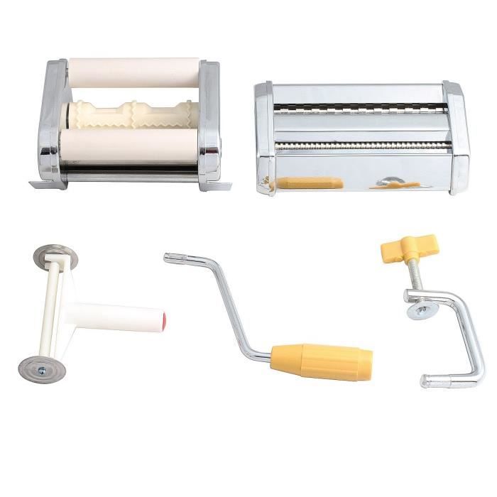 Machine à ravioli et spaghetti - livoo - men41 - 9 positions - acier inoxydable - accessoire de découpe