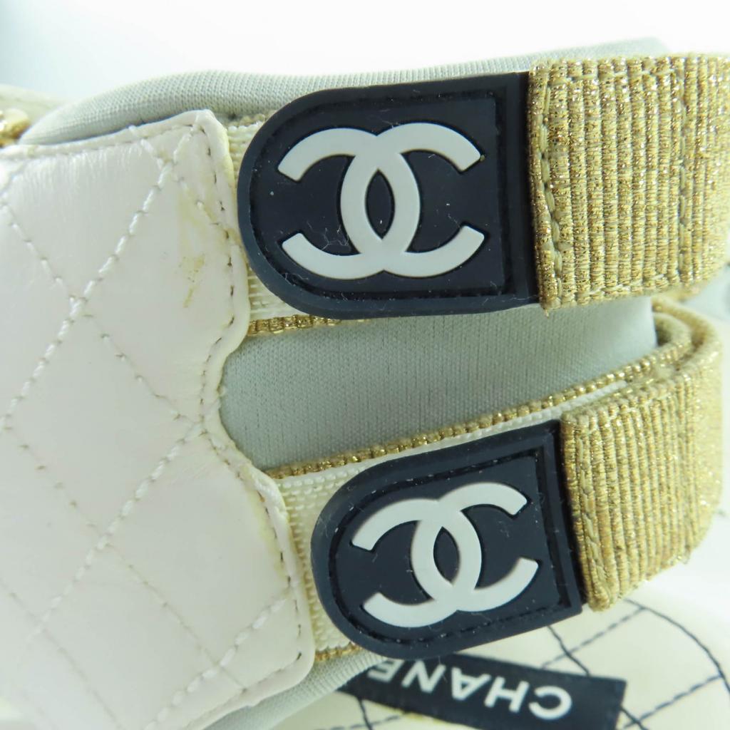 Very Good CHANEL COCO Mark Sport Sandals In Leather 37 21P G37231 Used