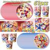 Incredibili Decorazioni per Festa di Compleanno Digitalizzate Stoviglie da Circo Tazza Piatto Tovaglioli per Bambini Photo Booth Forniture per Festa Baby Shower