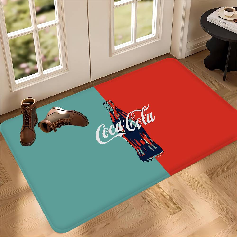 Mata podłogowa C-Coca C-Cola Antypoślizgowa Mata do pralni Wystrój pralni Balkon Pokój dziecięcy Mata przy łóżku