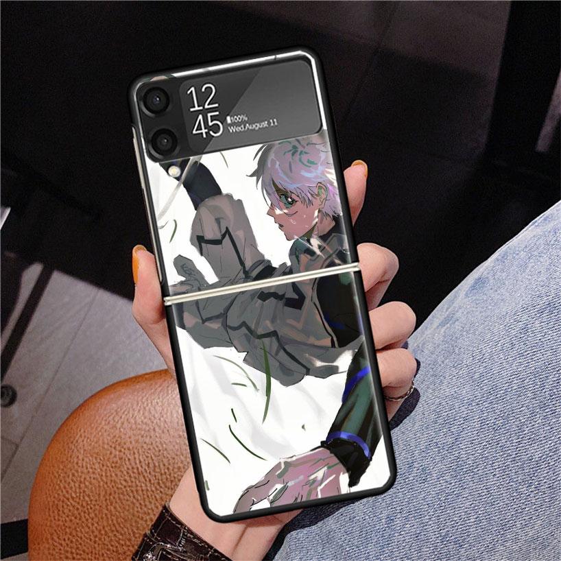 

Blue Lock Nagi Seishiro Phone Case For Samsung Z Flip 7 6 5 4 3 Galaxy ZFlip7 ZFlip6 ZFlip5 ZFlip4 ZFlip3 5G Print Cover Samsung Z Flip 6