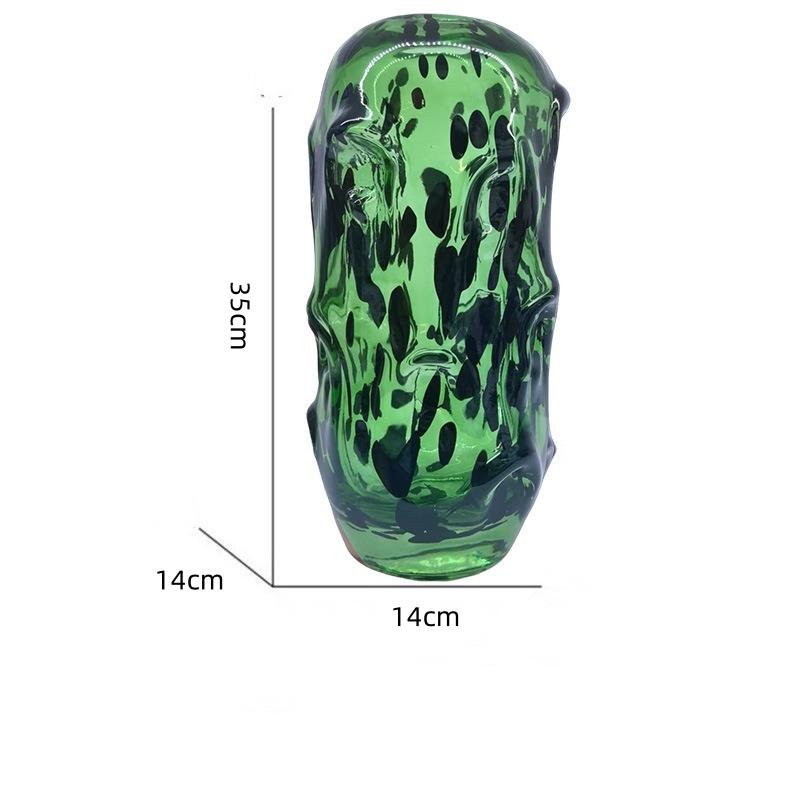 Glass Vase Irregular Wave Point Colorful Transparent Hydroponics Terrarium Flowerpot Flower Vase Room Decoration Accessories