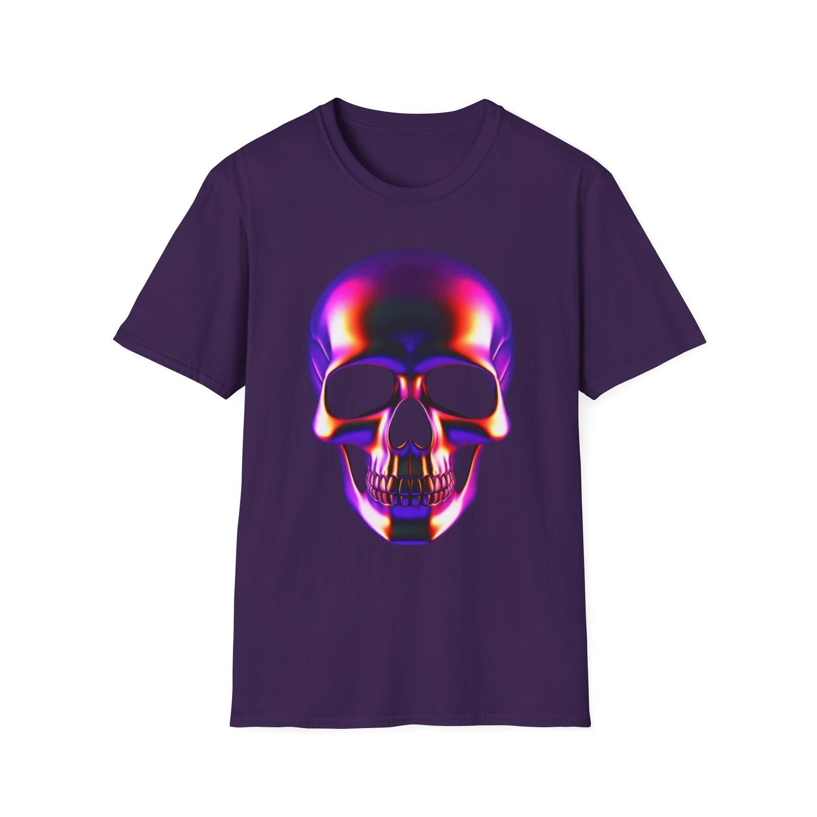 Vibrant Skull Graphic T-Shirt, Unisex Stylish Tee, Perfect for Halloween, [...] S
