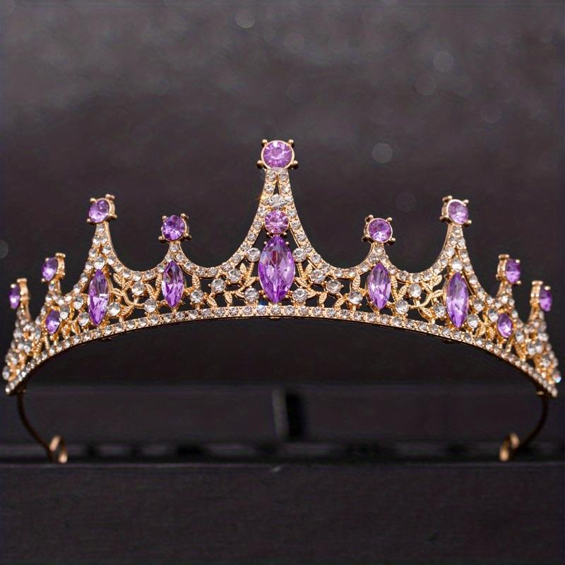 Baroque Crystal Tiaras and Crowns Rhinestone Prom Diadem Headband Crwon Bridal Wedding Hair Accessories Jewelry Crown Tiara Gift