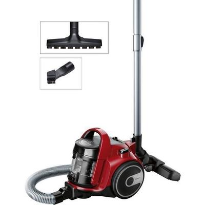 Bezvreckový vysávač BOSCH BGC05AAA2 Cleann'n červený - 78 dB - 28 kWh/rok - (h)epa - 9m - 1,5L - univerzálna kefa - parketová kefa
