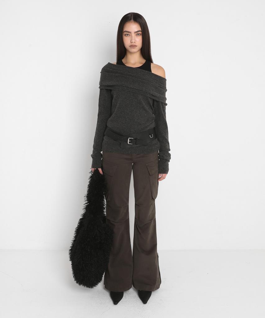 Saendeulig Bootcut Cargo Pants_Brown