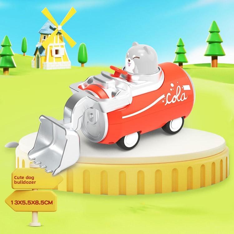 Cartoon Monster Pull Back Toy Car With Inertia Engineering Design For Toddlers And Kids