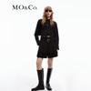 MO&Co. Wool Blend A-line Pleated Shorts with Belt