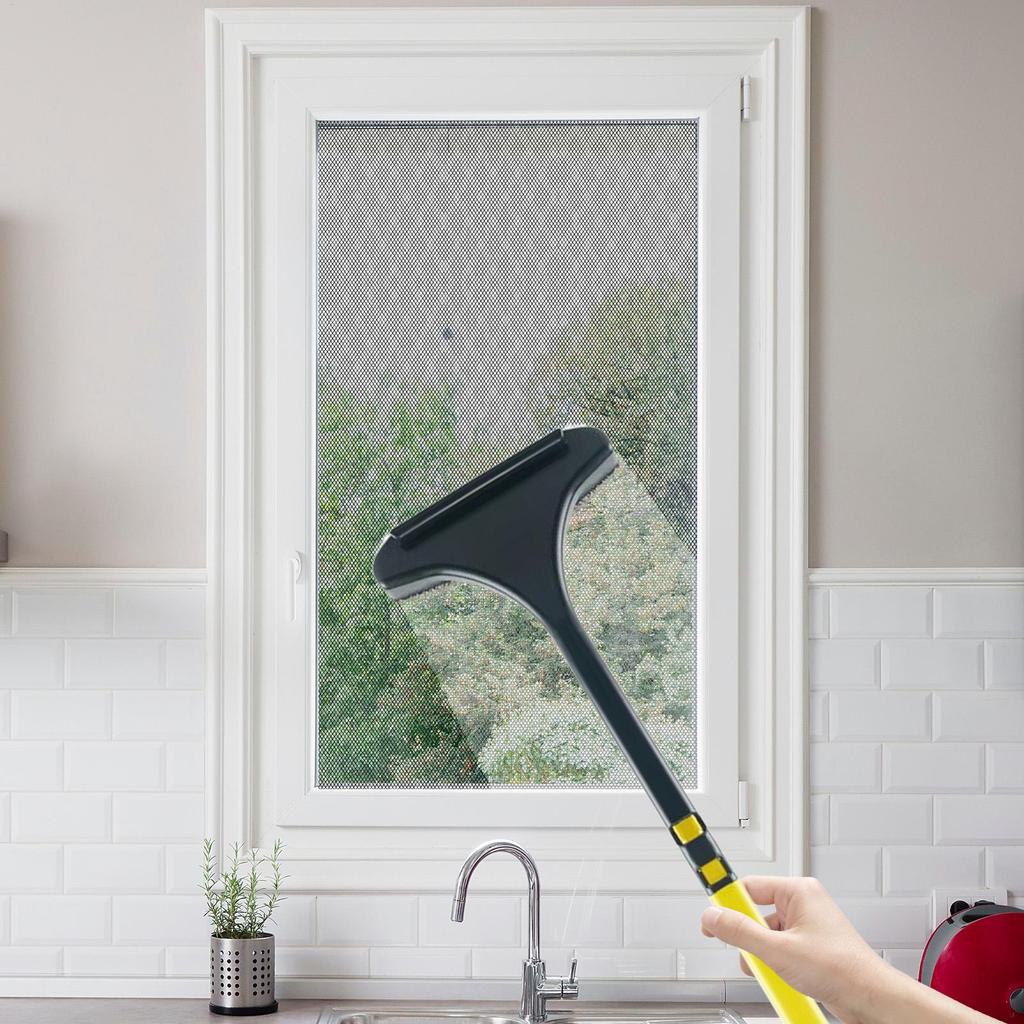 Window Screen Cleaning Brush Glass Scraping Brush for Home 2-in-1 Kitchen Screen Cleaner Tool Mirror Stain Removal Supplies Tool