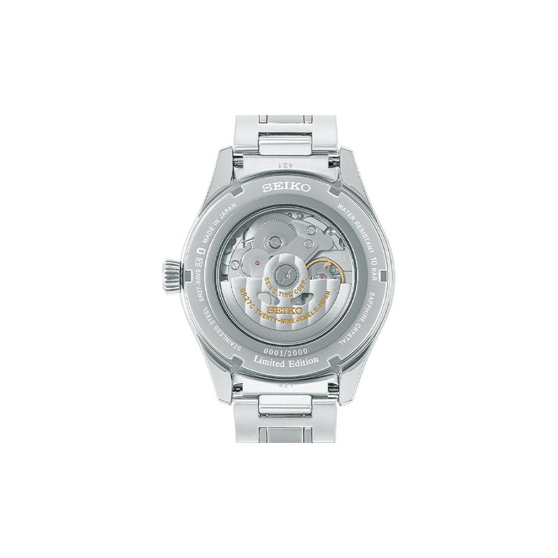 Seiko Montre homme étanche 10 mètres bracelet acier automatique cadran coloré SPB267J1