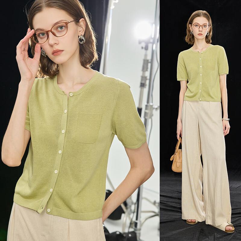 Women s Tencel Linen Blend Short Sleeve Top XL