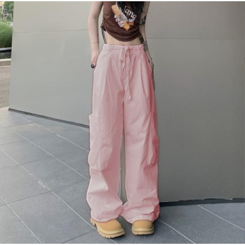 WTEMPO женские широкие брюки уличная Y2K Harajuku повседневные модные прямые брюки — фото 5