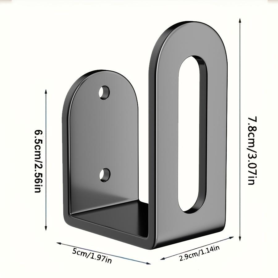 2-Pack Stainless Steel Wall-Mounted Hooks, Easy-Install Wooden Kitchen Utensil Hangers, Multi-Functional Storage for Kitchen, Bedroom, Bathroom