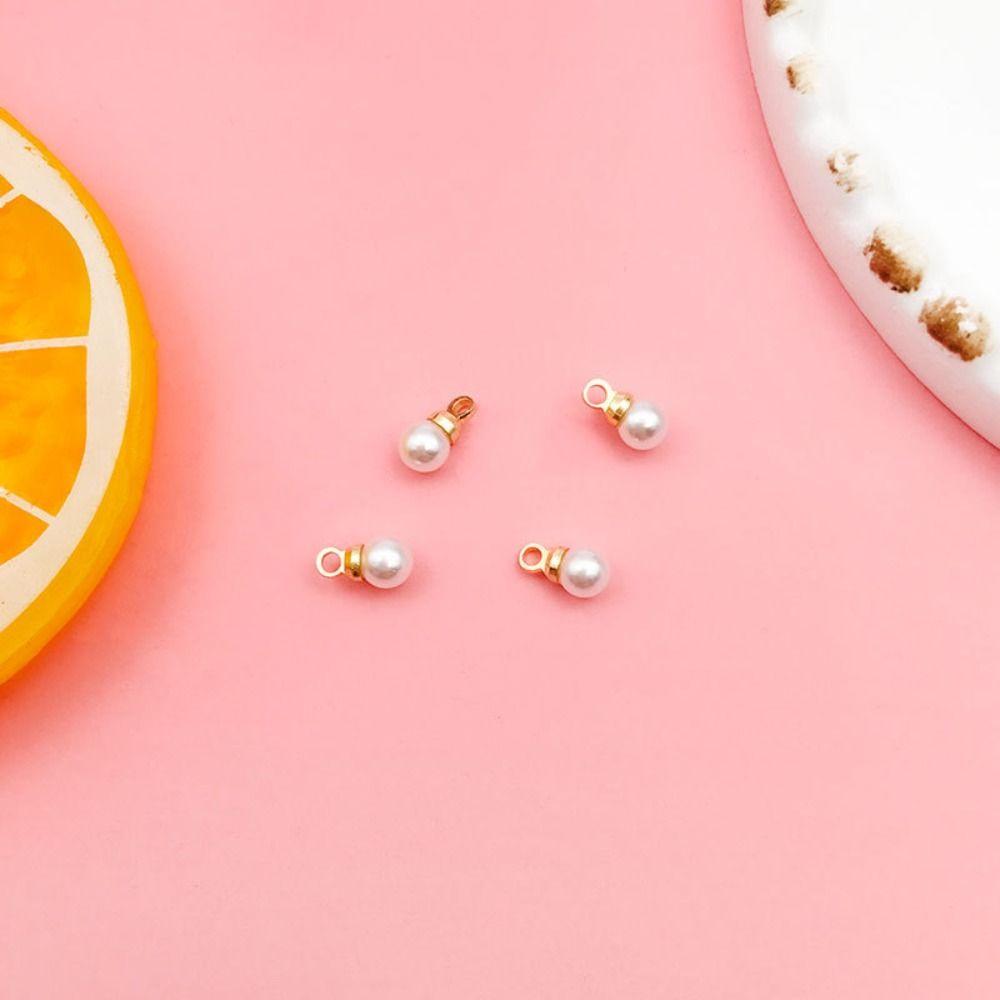 10 PCS ABS Perle Artificielle Fait Main DIY Boucles d'Oreilles Pendantes Pendentif Boutons Perle pour Pull Fermeture Éclair