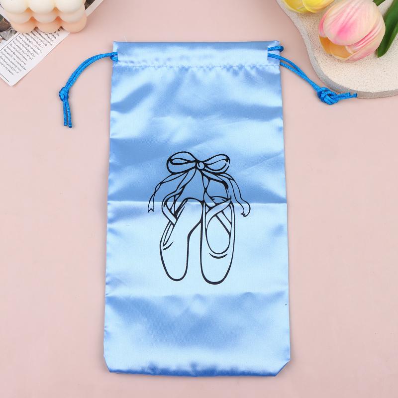Dance Shoes Storage Bag Portable Dance Shoes Organizer Handbag Pouches Satin Dance Shoes Hanging Multifunctional Storage Bag