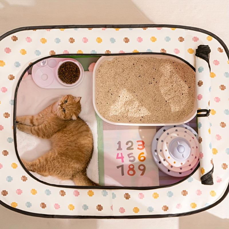 Zusammenklappbare Haustierbox für Katzen Hunde Tragbares Haustierzeltbett Sicherer Raum für Katze Geburt Geburtsbereich für Welpen und Kätzchen