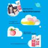 YaYaLe Kids Toothpaste for Changing Teeth, Peach Flavor, 10-Pack