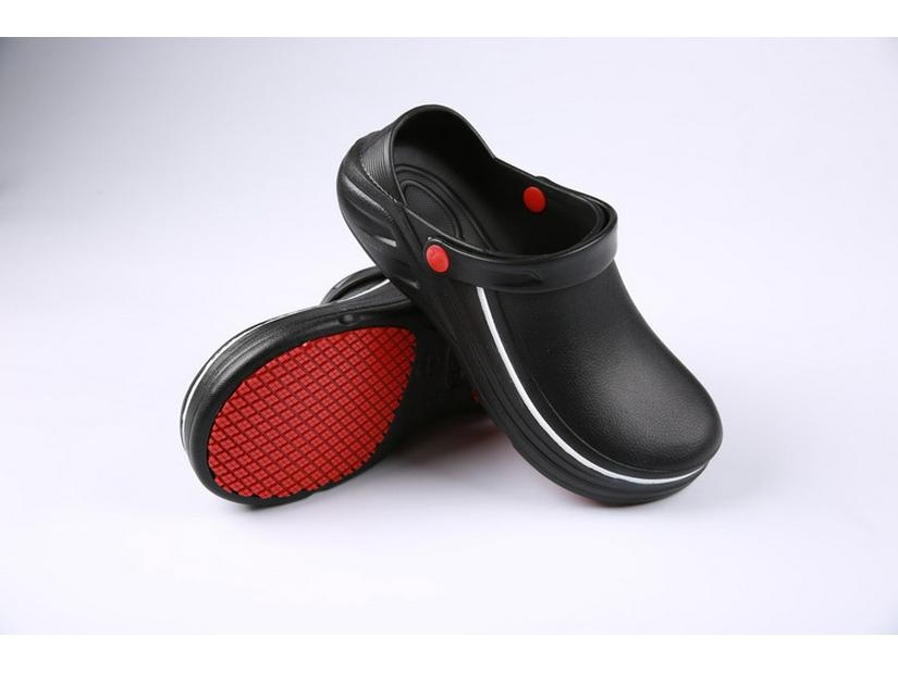 Oil-Proof Non-Slip Safety Work Shoes: Anti-Smash Protective Chef Footwear