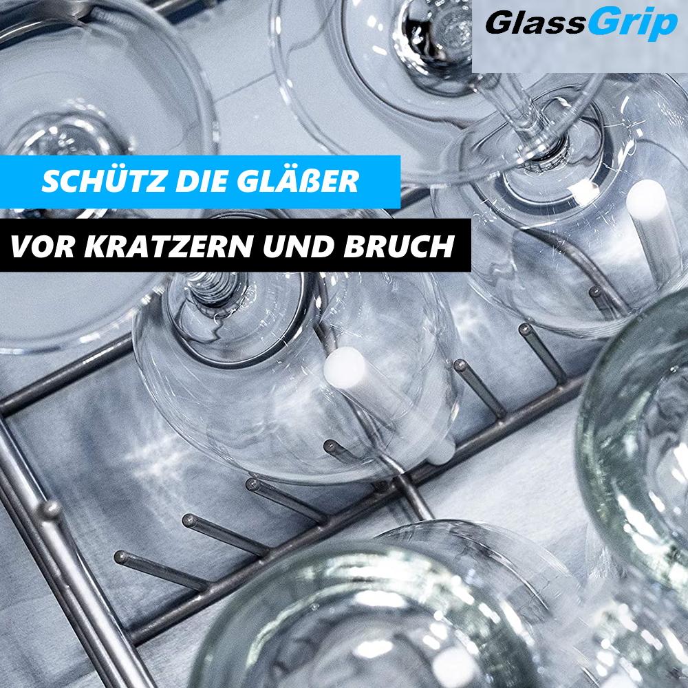 GlassGrip Glass Holder Dishwasher Clip-on Holder Holder Dish Basket 6-pack