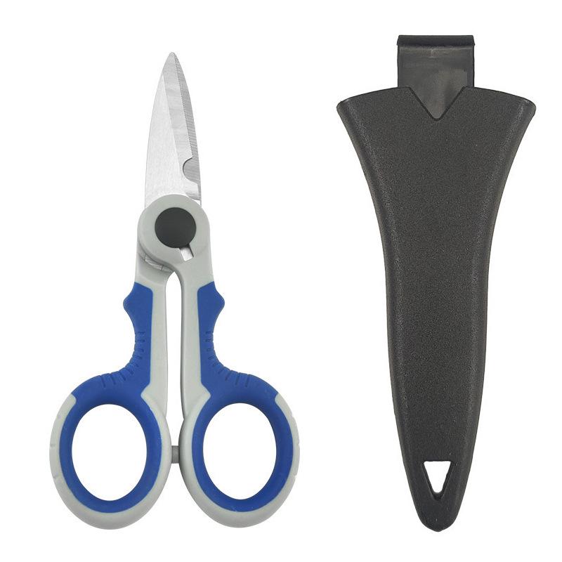 Yangjiang Multifunctional High-Power Fishing Scissors for PE Lines, Sea, Rock, Boat Fishing, Tackle
