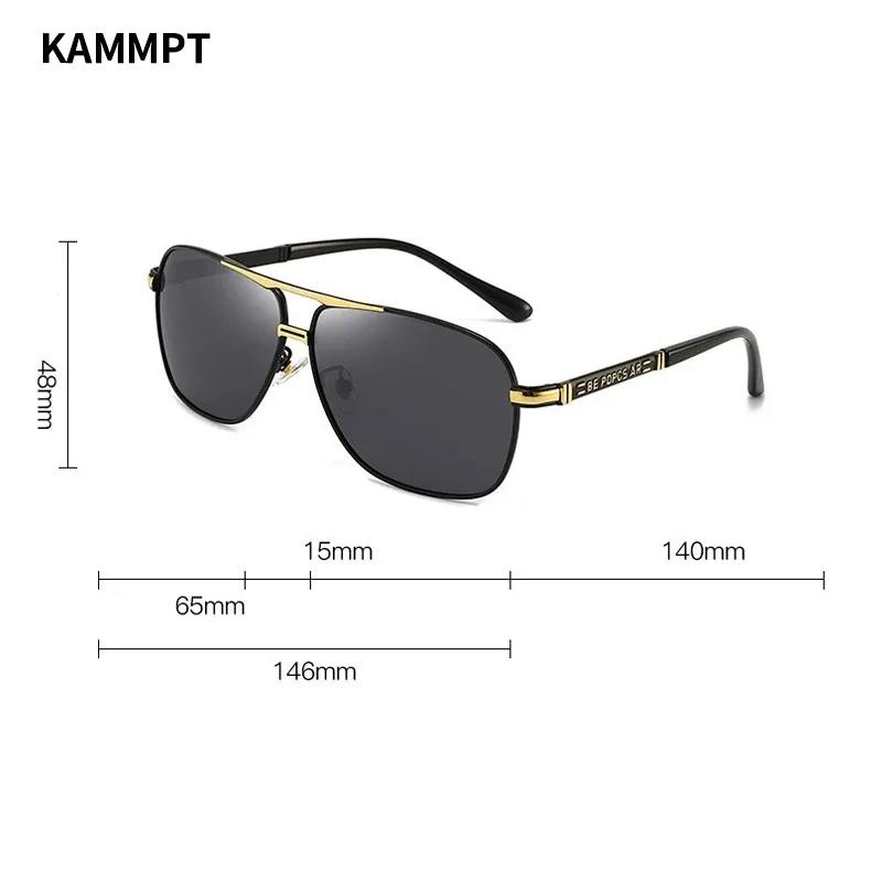Oversized Vintage Sunglasses Men Women Fashion Polarized Pochromic Shades Eyewear Double Bridge Driving Sun Glasses
