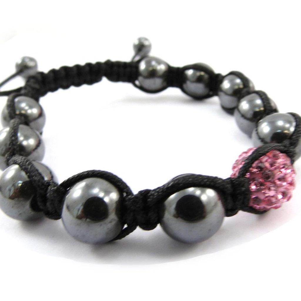 Les Trésors De Lily [J4074] - Ethnische Armband 'Shambhala' rosa