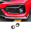 Exterior Fog Light Lamp Strip Trim For Honda Civic 10th 19-2021 ABS Carbon Fiber