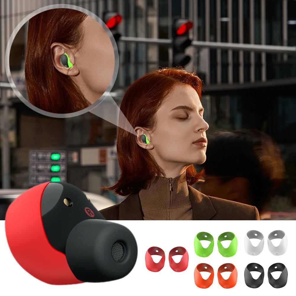 5 Pairs Silicone Earbuds Cover Anti-Slip Ear Bud Tips 5 Color Protective Ear Cover Replacement for Sony WF-1000XM5 Headphones