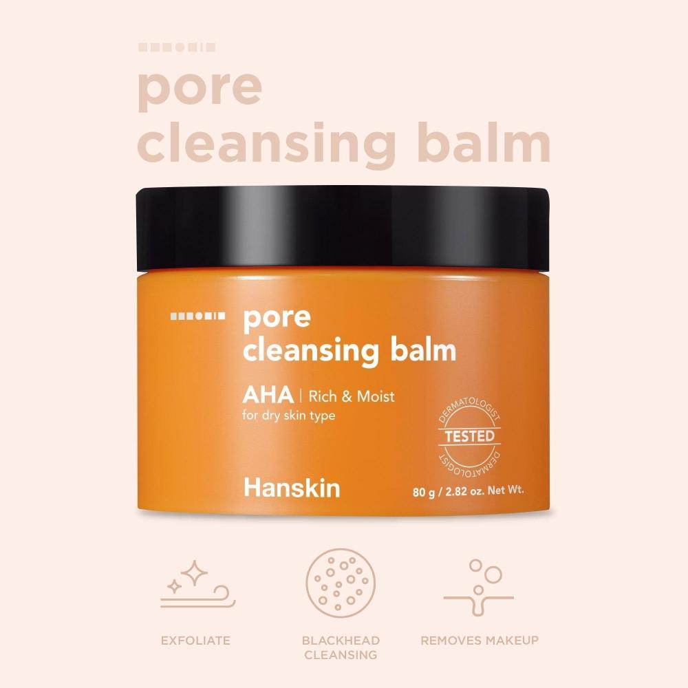 Hanskin Pore Cleansing Balm   Aha 2.82 Oz