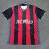 AC Milan Fan Edition Voetbalshirt Korte Mouw Heren Bamboevezel Voetbalshirt Winter