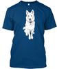 White Siberian Husky T-Shirt Made In the USA Size S To 5XL Unisex T-Shirt