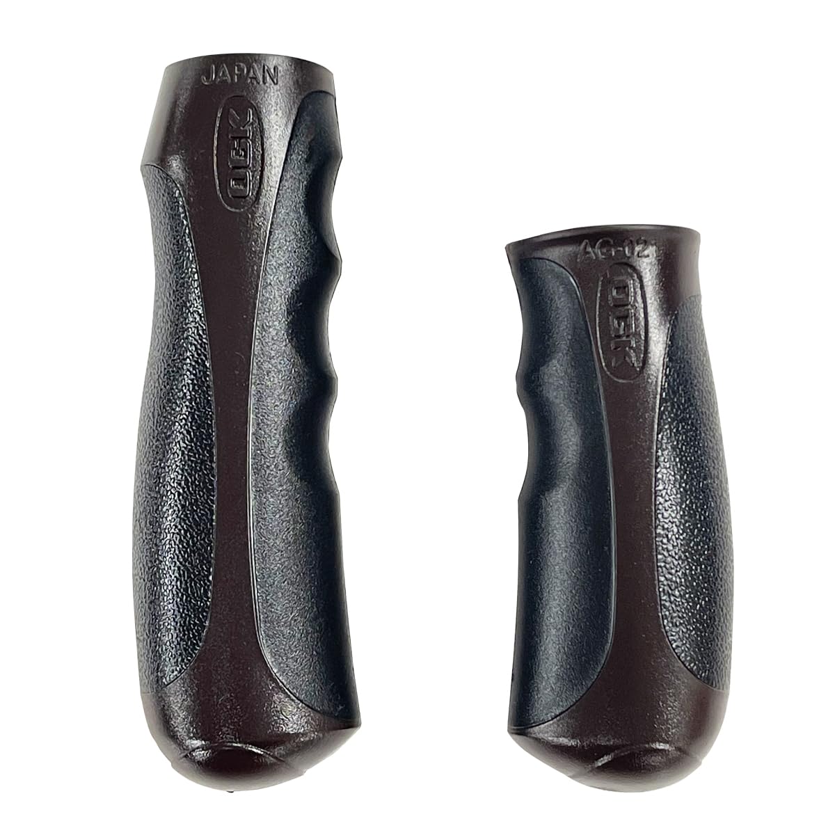 OGK Giken Dark for Bicycles AG-021 Grips, Long/Half, Brown/Black,