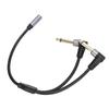 3.5mm Female to 6.35mm Male Adapter Cable Stereo Audio Converter Cable for Mixer Microphone