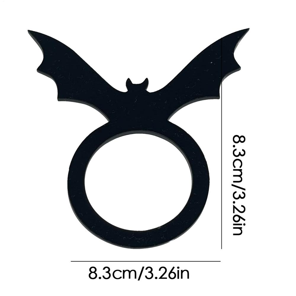 

Halloween Napkin Ring Pumpkin Napkin Ring Spooky Acrylic Tableware Buckle Decoration For Party Kitchen Home Restaurant Table
