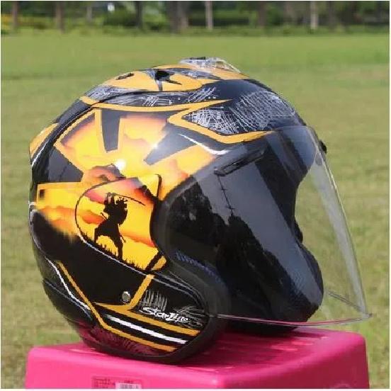 Summer Season Women and Men Helmet Half Helmet Motorcycle Capacete Safety Helmet Golden Bodyguard Helmet Casque ECE Approved