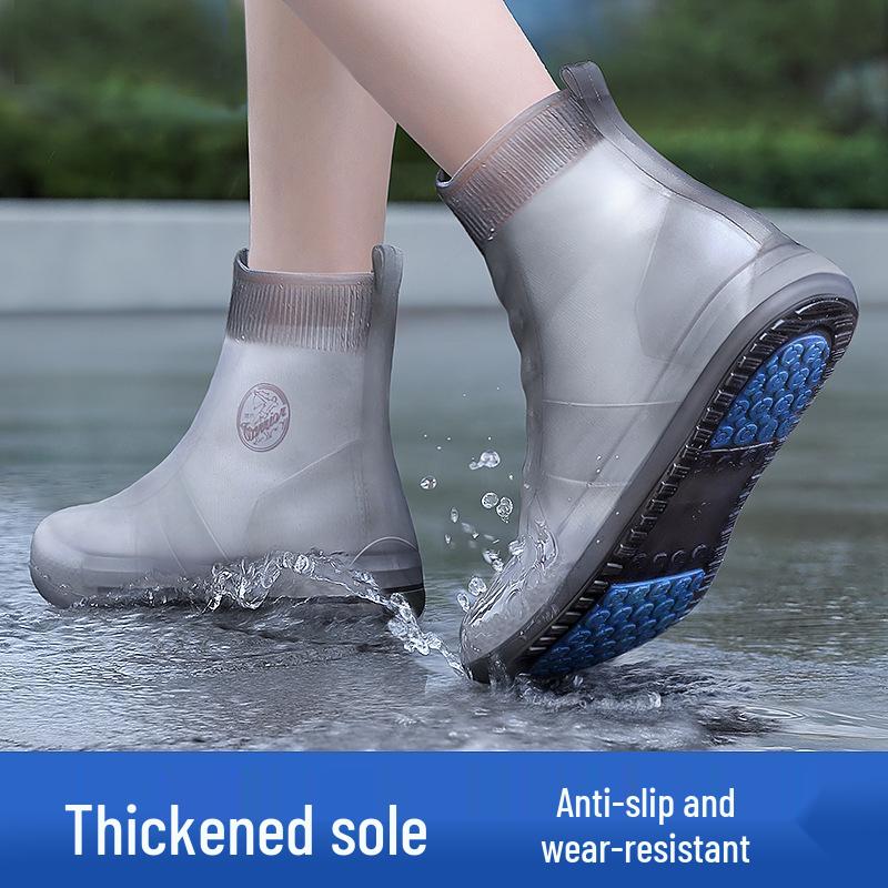 Waterproof Non-slip Silicone Rain Boots for Kids & Women - Reusable, Thickened, Anti-fouling Overshoes