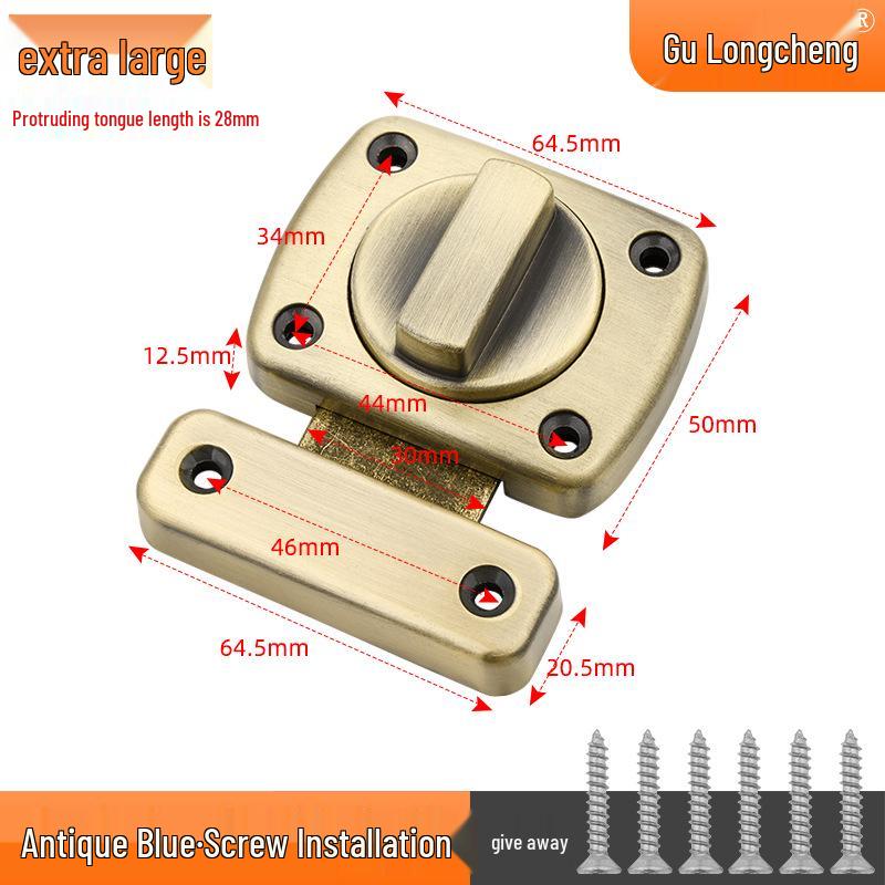 Uniwersalny Zamek Zasuwkowy do Sypialni: Wewnętrzny blokad bezpieczeństwa typu pin dla ochrony przed kradzieżą