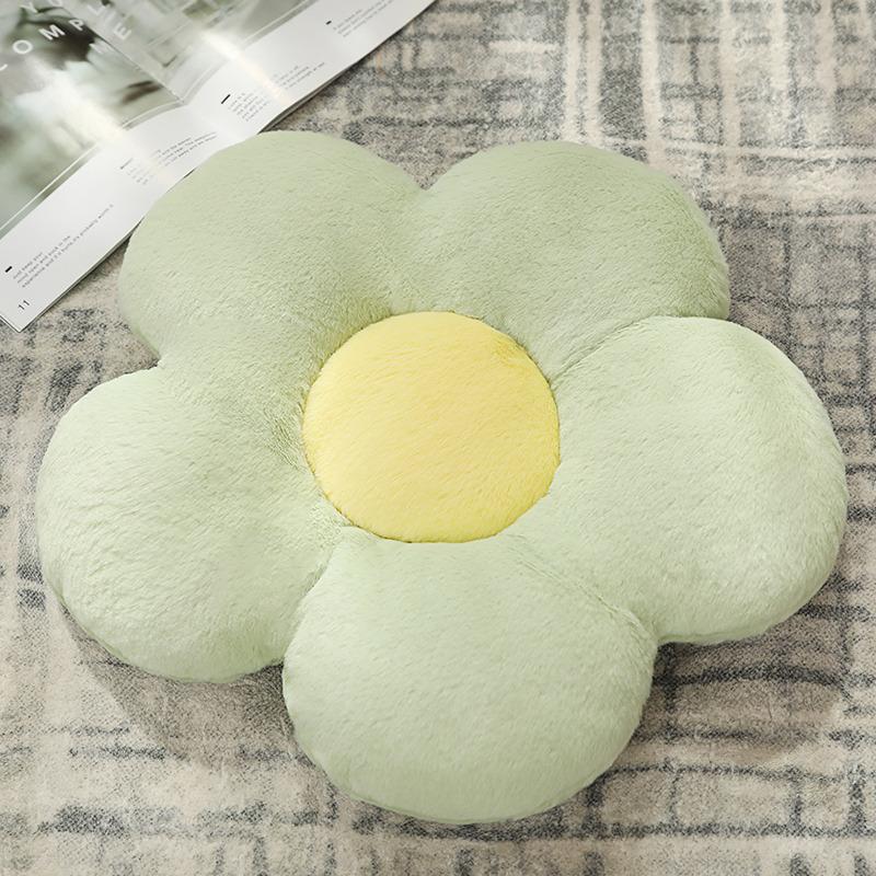 

The Office Cushions Are Soft and Comfortable Sun Petal Throw Pillows Chair Cushions and Tatami MATS on The Bedroom Floor 35x35cm зелёный