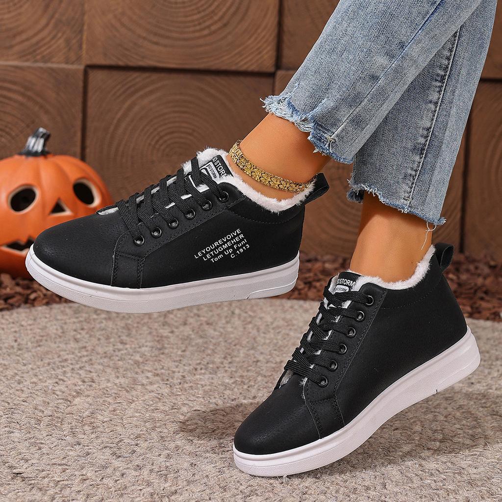 Fashion New Snow Boots Winter Women Shoes Warm Lady Casual Shoes Round Toe Lace Up Fashion Sneakers Platform Snow Boots