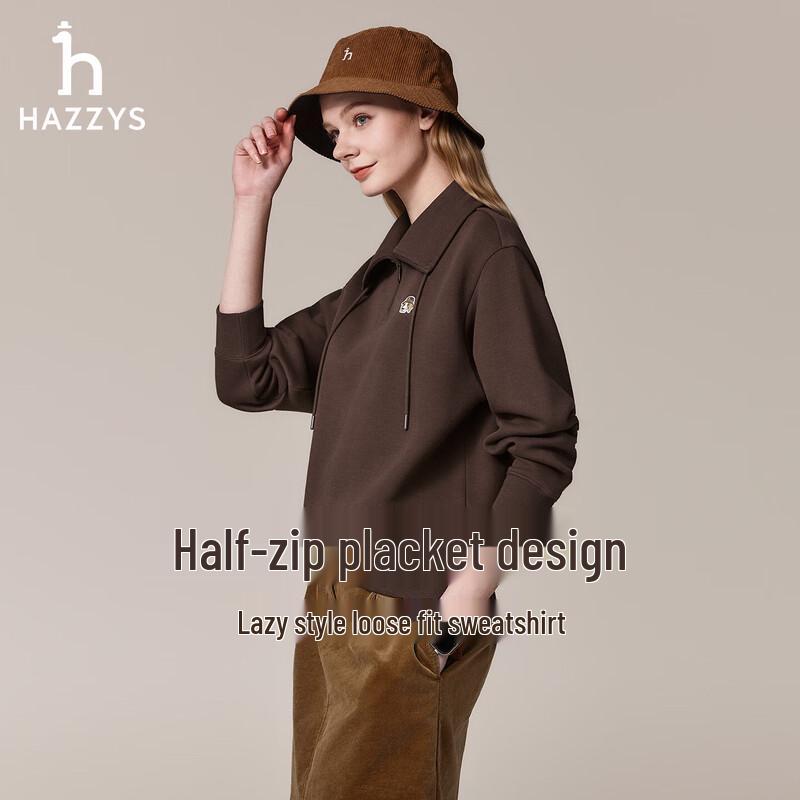 HAZZYS Women's PHIZ Half-Zip Pullover Sweatshirt