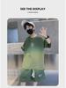 2023 Kids' Summer Sportswear: Boys' Korean Style Short-Sleeved Top & Wide-Leg Shorts Set