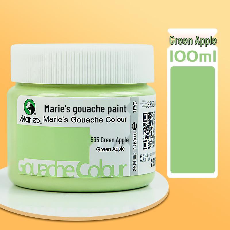 Mali 24-Color Children's Gouache Paint Set, 100ml Washable Art Supplies for Students